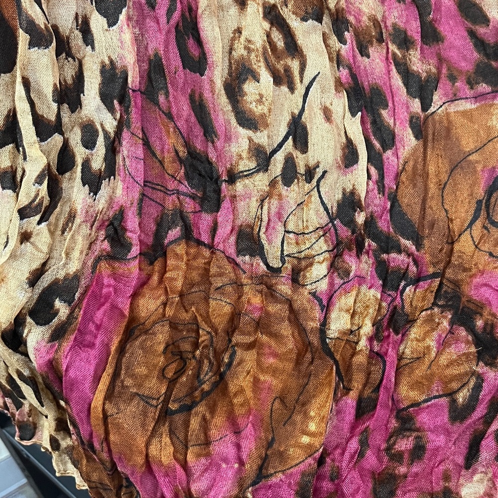 LA DoubleJ7 Vibrant Mixed-Print Scarves - Picture 4 of 5